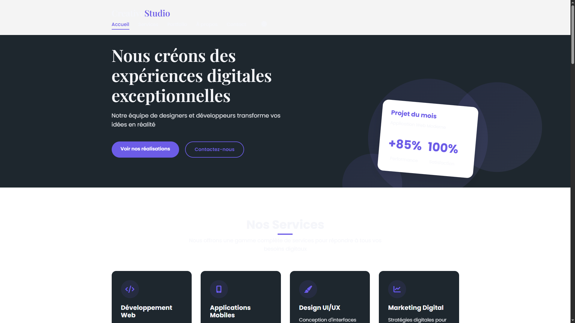 Site Vitrine